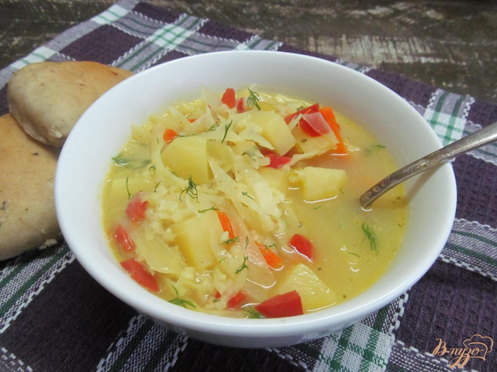 суп с рисом и капустой суп с рисом и капустой