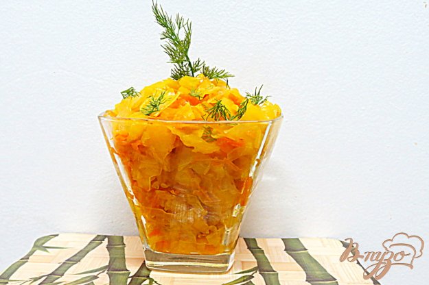фото рецепта: Капуста маринованная с куркумой