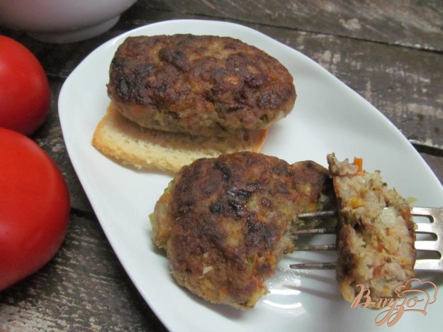 фото рецепта: Котлеты с овощным и мясным фаршем
