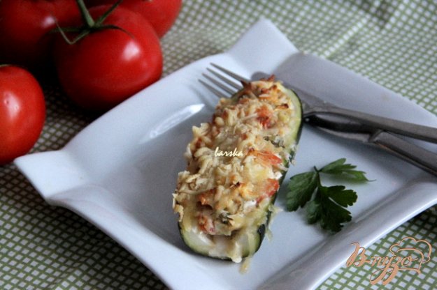 фото рецепта: Цуккини с творогом и курицей