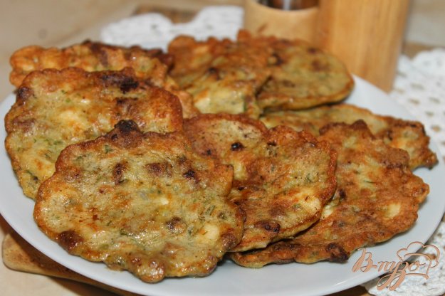 фото рецепта: Оладьи из куриного филе с печенью
