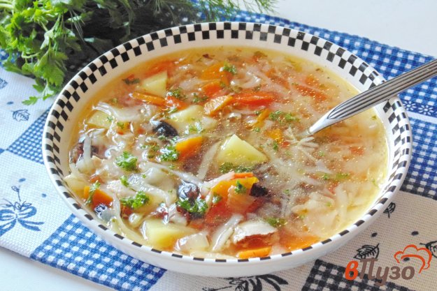 фото рецепта: Диетические щи с курицей