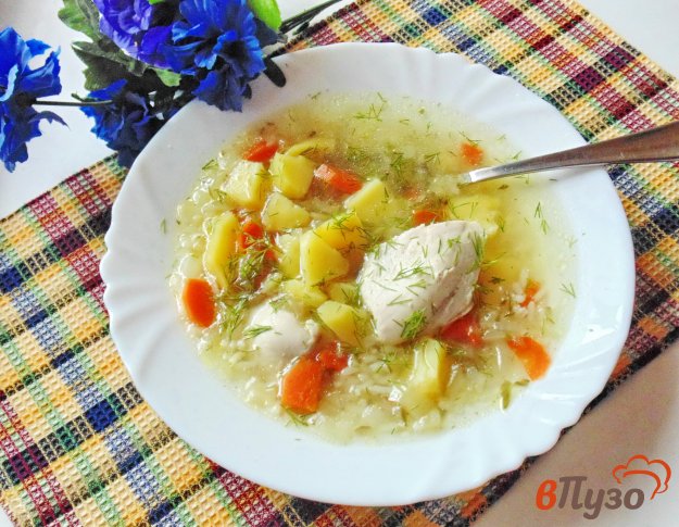 фото рецепта: Рассольник с куриной грудкой