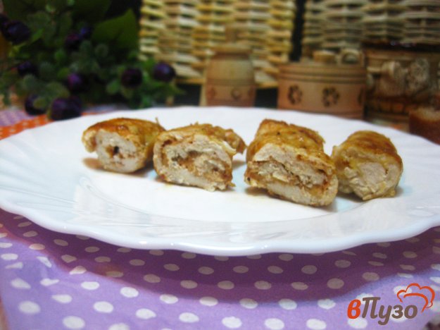 фото рецепта: Рулетики из куриного филе