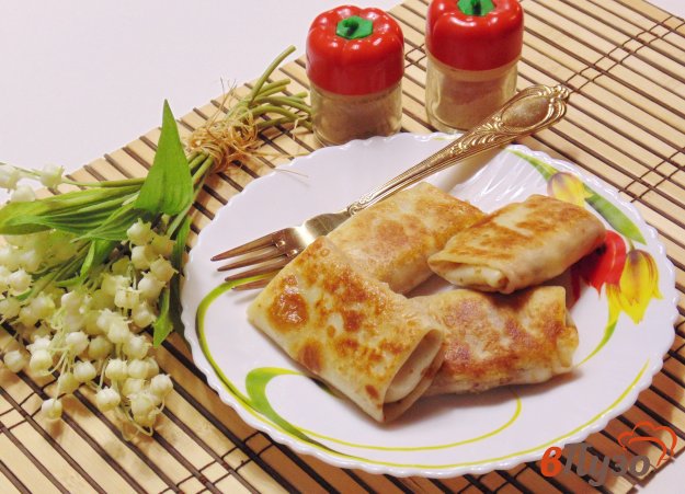 фото рецепта: Блинчики с мясом и картофелем