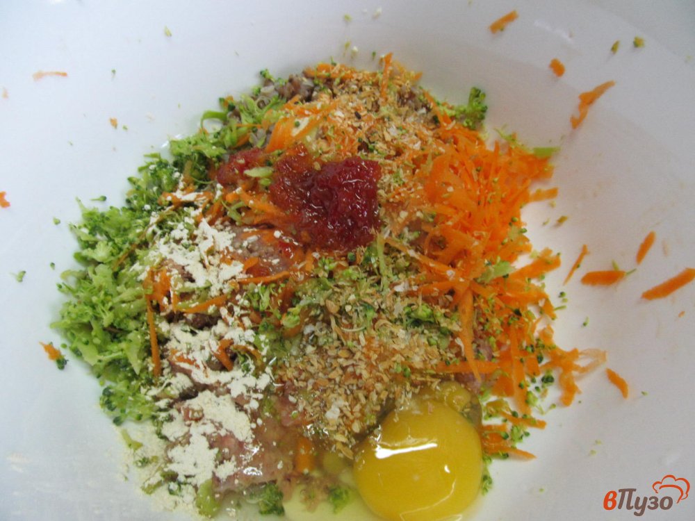 Фото приготовление рецепта: Гречаники с мясным фаршем и овощами шаг №3