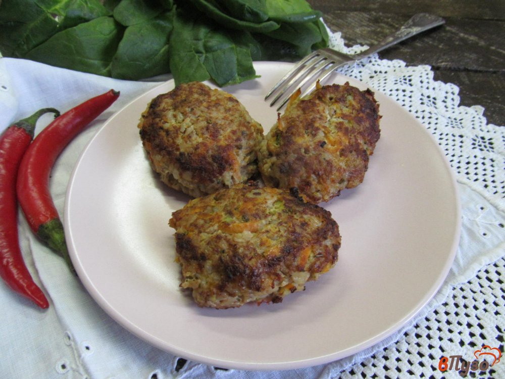 Фото приготовление рецепта: Гречаники с мясным фаршем и овощами шаг №5