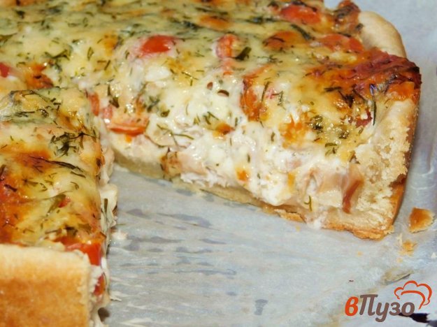 фото рецепта: Пирог с курицей и грибами
