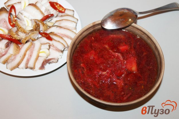 фото рецепта: Свекольный борщ без мяса на бульоне