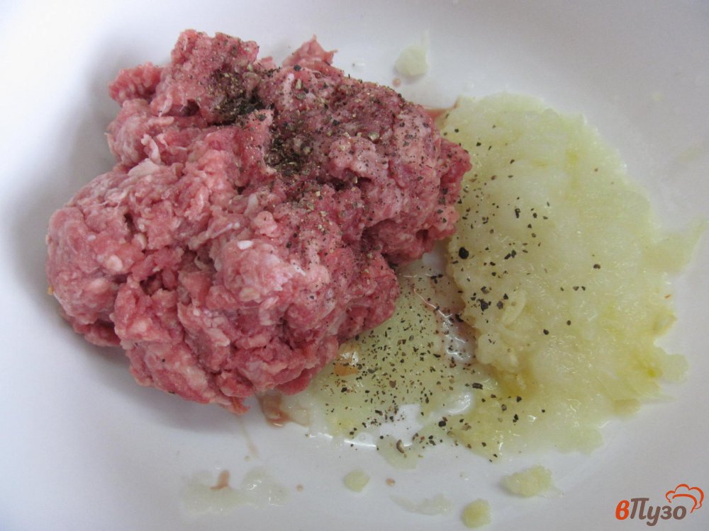 Фото приготовление рецепта: Картофельные галушки с мясным фаршем шаг №5