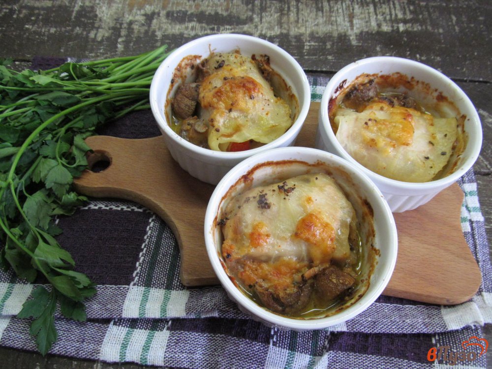 Фото приготовление рецепта: Голубцы с куриной грудкой шаг №7