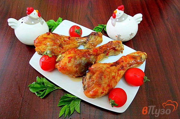 фото рецепта: Куриные голени запеченные в духовке