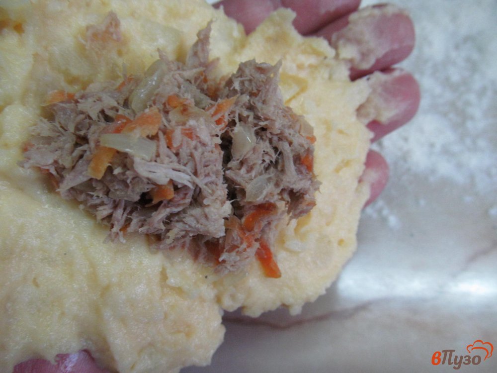 Фото приготовление рецепта: Картофельные зразы с мясом