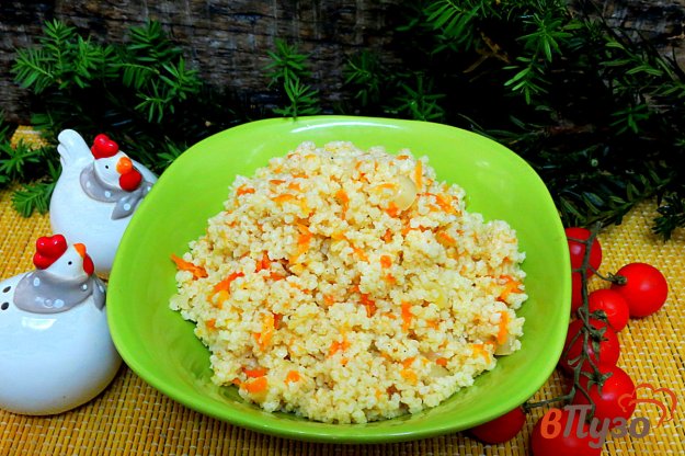 фото рецепта: Пшённая каша с луком и морковью
