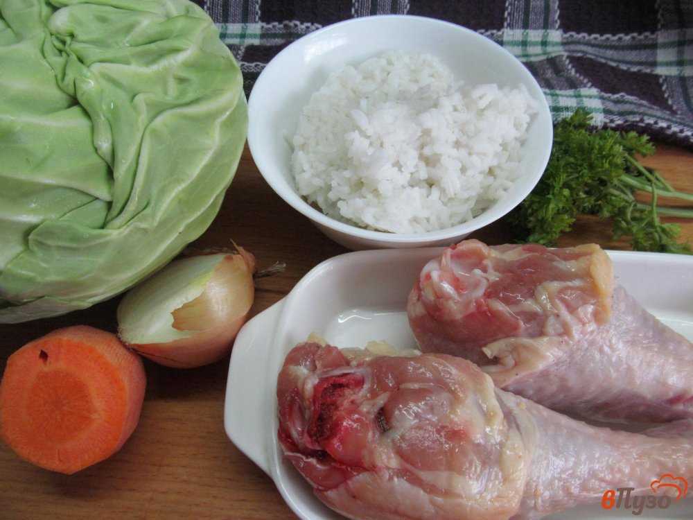 Фото приготовление рецепта: Голубцы с куриными ножками шаг №1