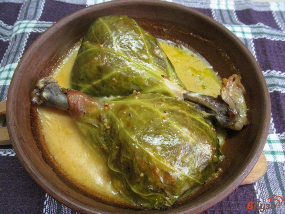 Фото приготовление рецепта: Голубцы с куриными ножками шаг №11