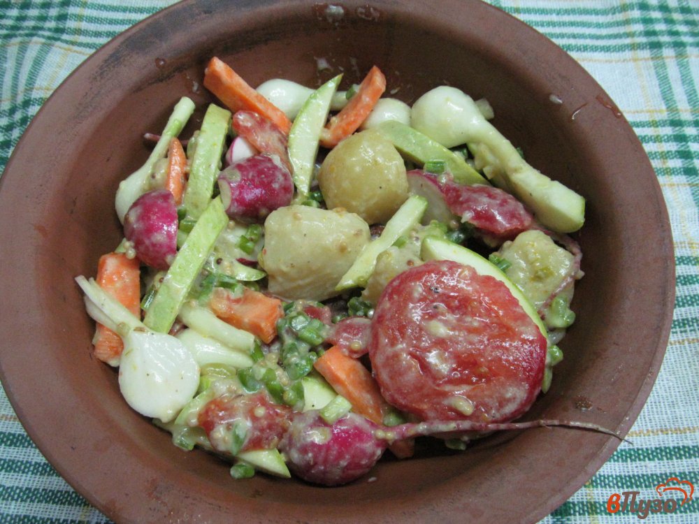 Фото приготовление рецепта: Курица с овощами