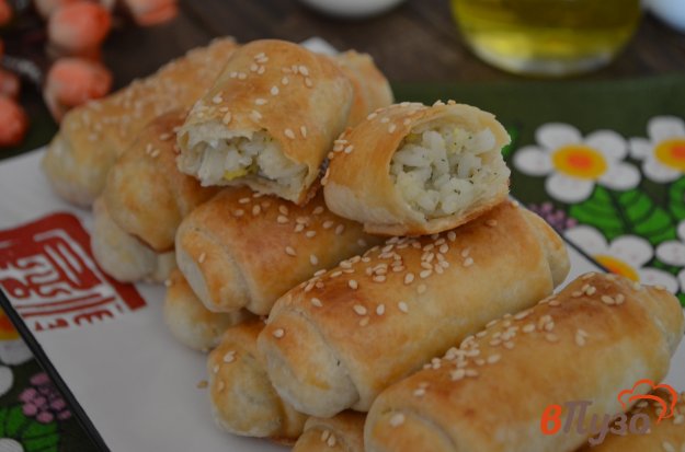 фото рецепта: Молдавские пирожки с рисом