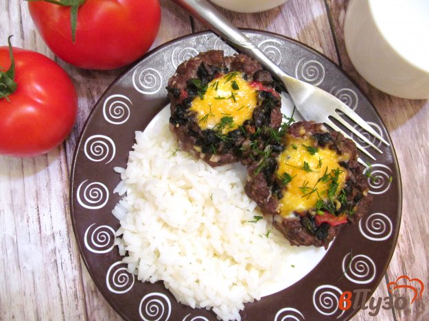фото рецепта: Мясные гнезда с начинкой