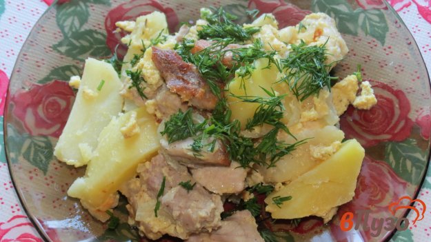 фото рецепта: Картошка с мясом запеченные в пакете