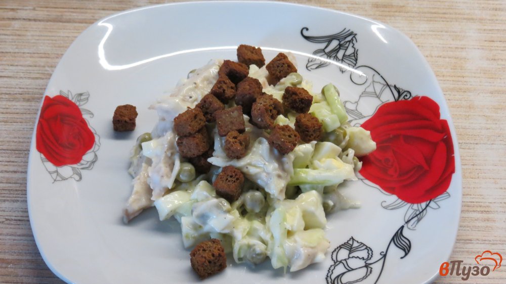 Фото приготовление рецепта: Салат с куриной грудкой шаг №4