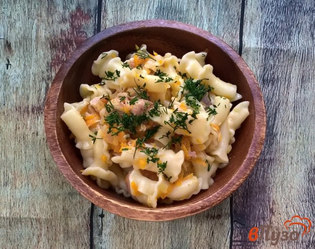 фото рецепта: Макароны с мясом цыпленка