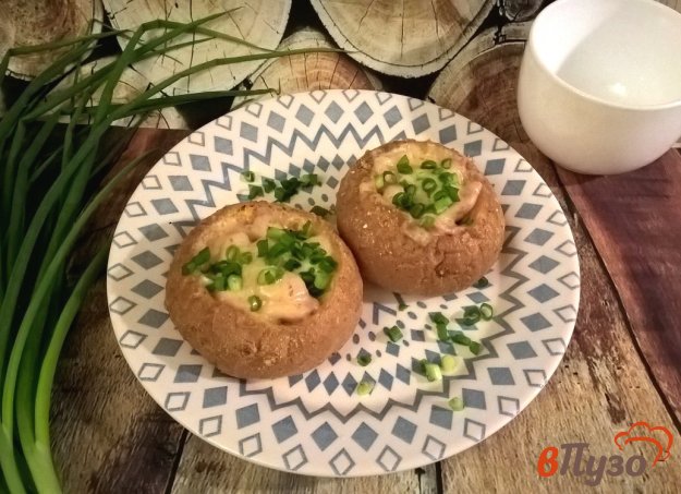 фото рецепта: Мини-пицца в кукурузной булочке
