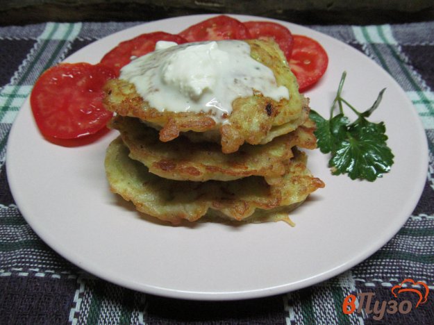 фото рецепта: Кабачковые оладьи фаршированные мясным фаршем