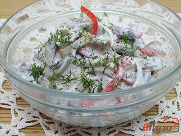 фото рецепта: Салат из шампиньонов с овощами