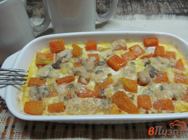 фото рецепта: Запеченная тыква с яйцом и сыром