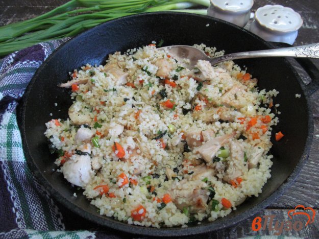 фото рецепта: Кус-кус с овощами и курицей