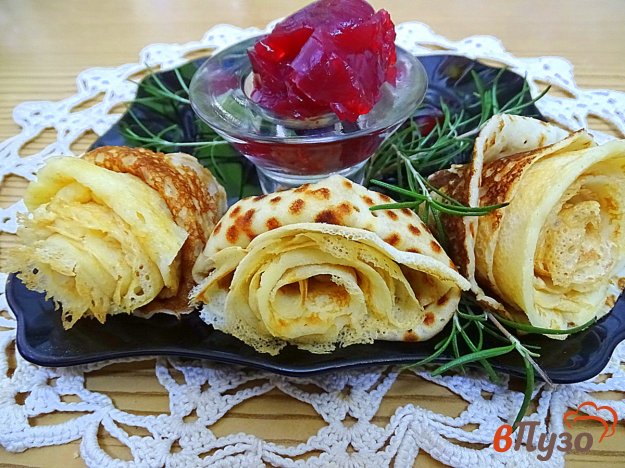 фото рецепта: Блинчики розы