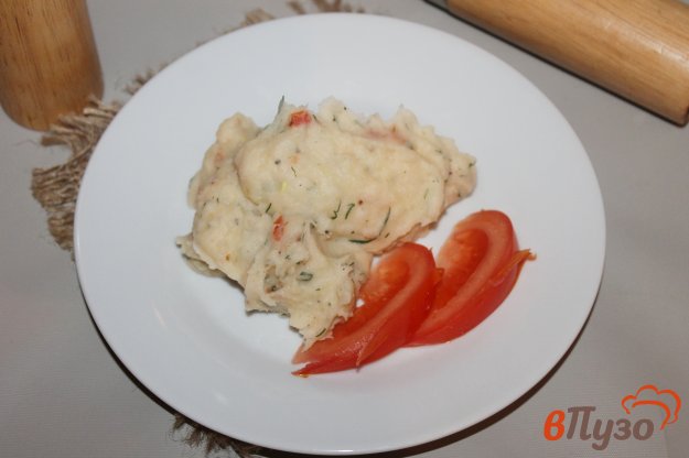 фото рецепта: Картофельное пюре с томатами и беконом