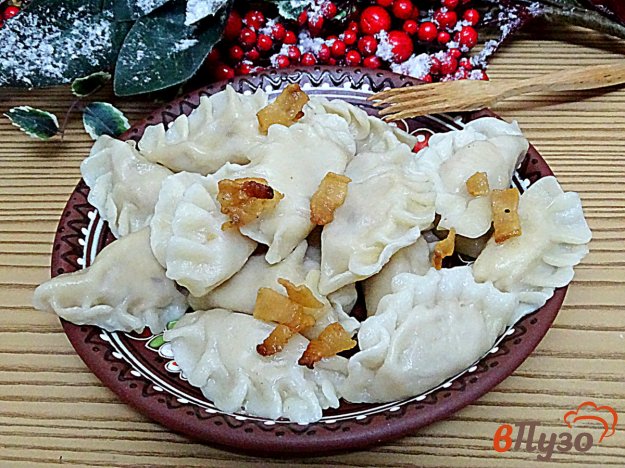фото рецепта: Вареники с картошкой и фасолью